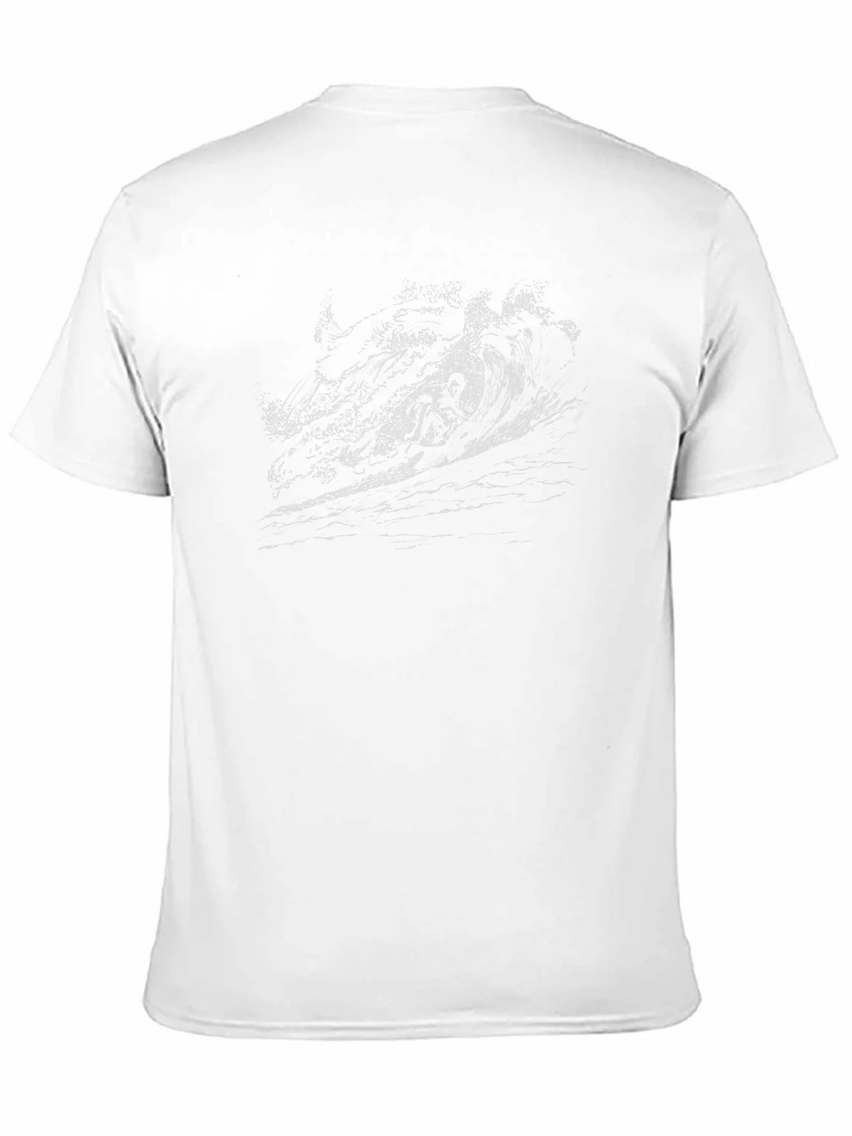 Surfer Wave Graphic Black T-Shirt product image 5