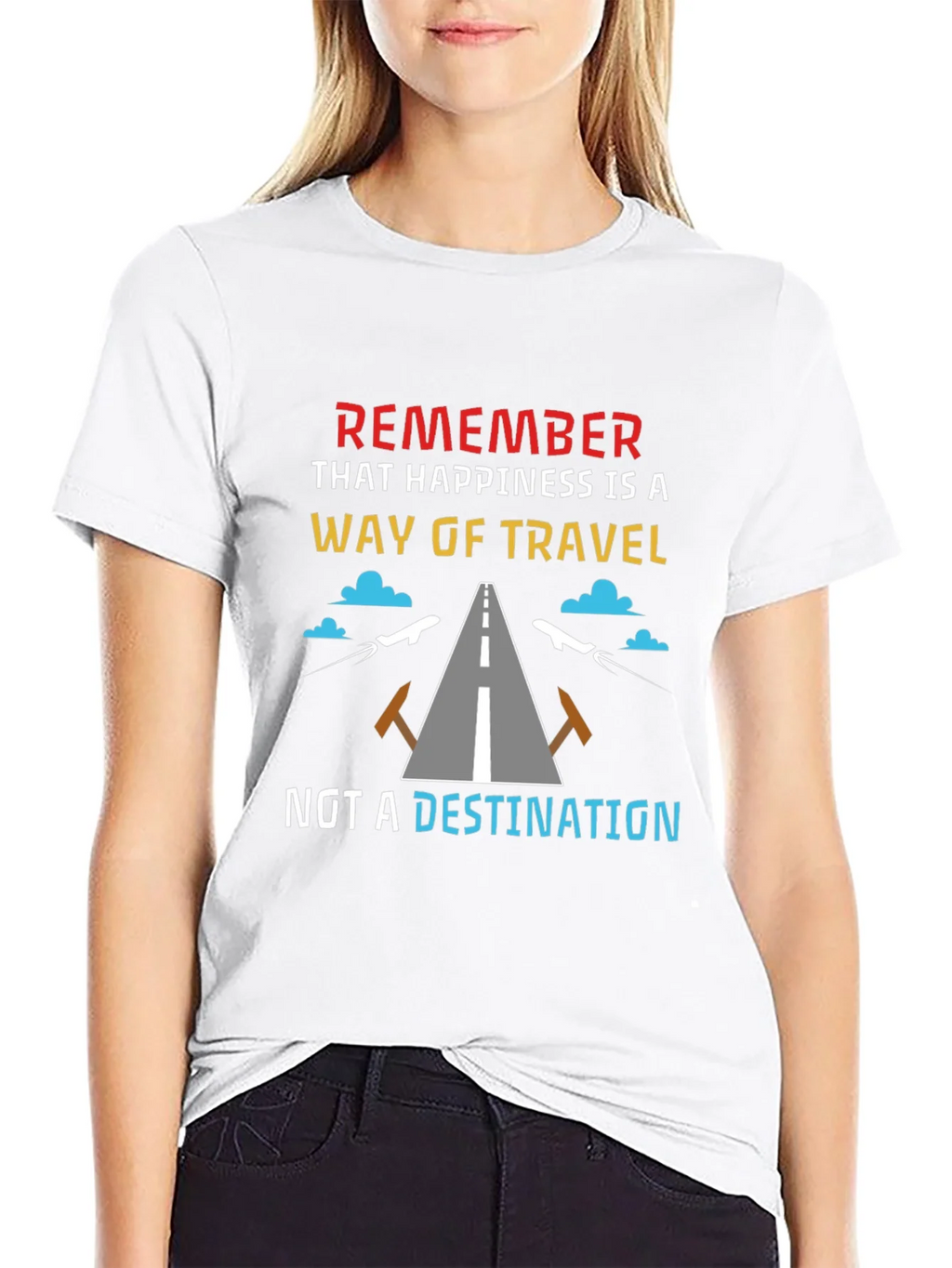 Happiness is a Way of Travel T-Shirt product image 8