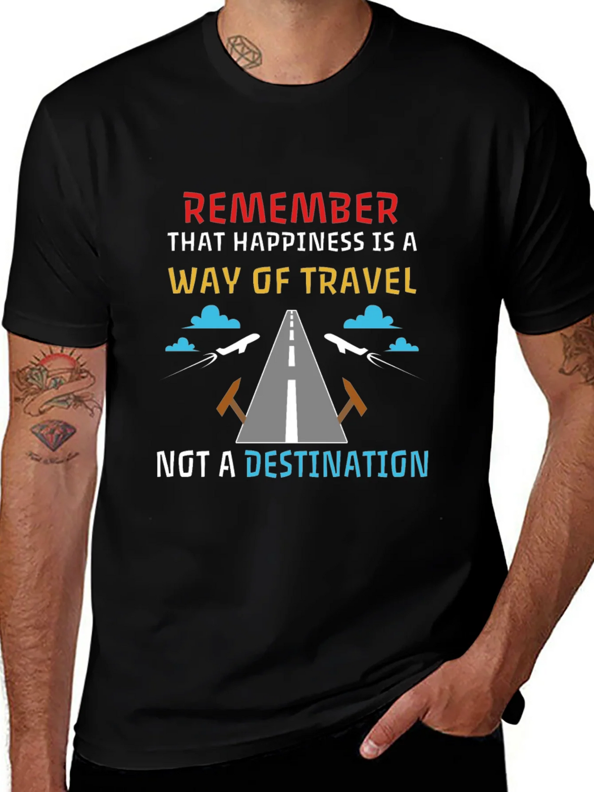 Happiness is a Way of Travel T-Shirt product image 1