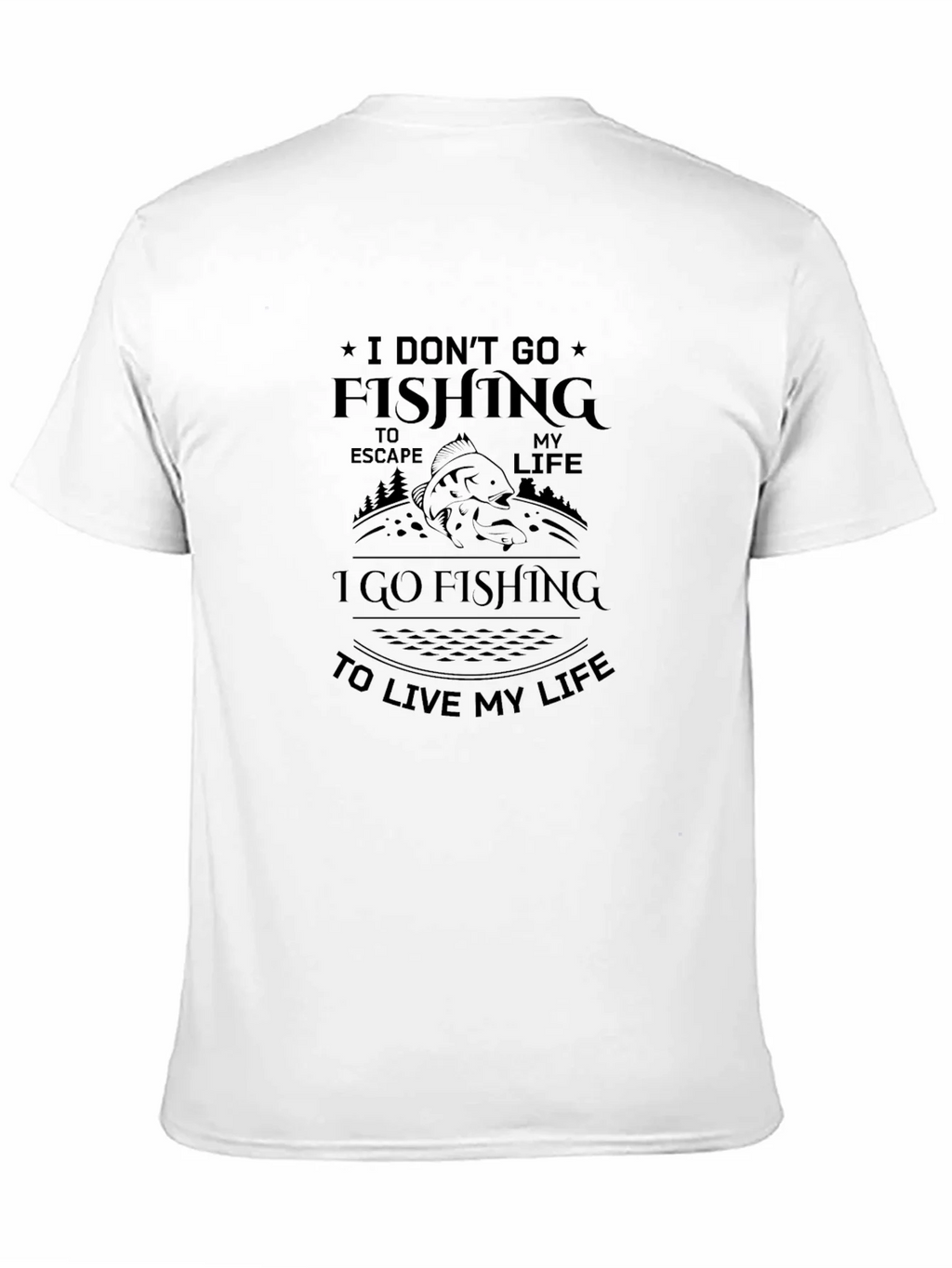 Fishing T-Shirt: I Dont Go To Escape I Go To Live product image 10