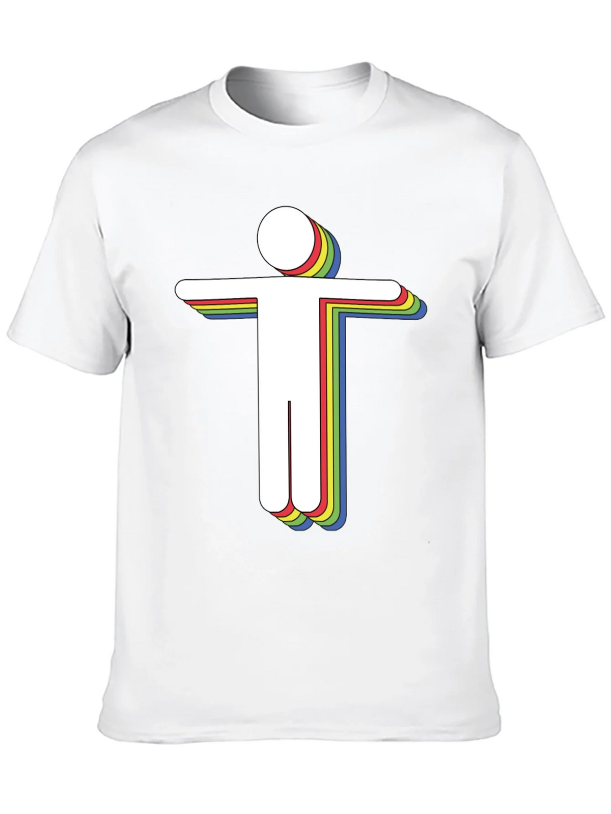 Retro Spectrum Humanoid Graphic Tee product image 4