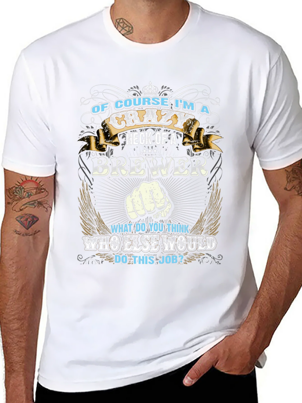 Crazy Brewer T-Shirt - Gift for Craft Beer Lovers product image 3