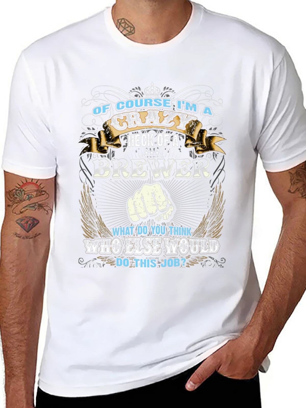 Crazy Brewer T-Shirt - Gift for Craft Beer Lovers product image 3