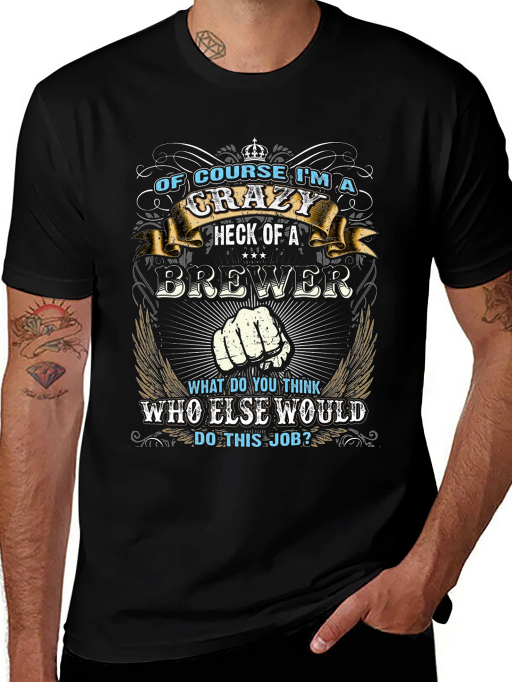Crazy Brewer T-Shirt - Gift for Craft Beer Lovers product image 1