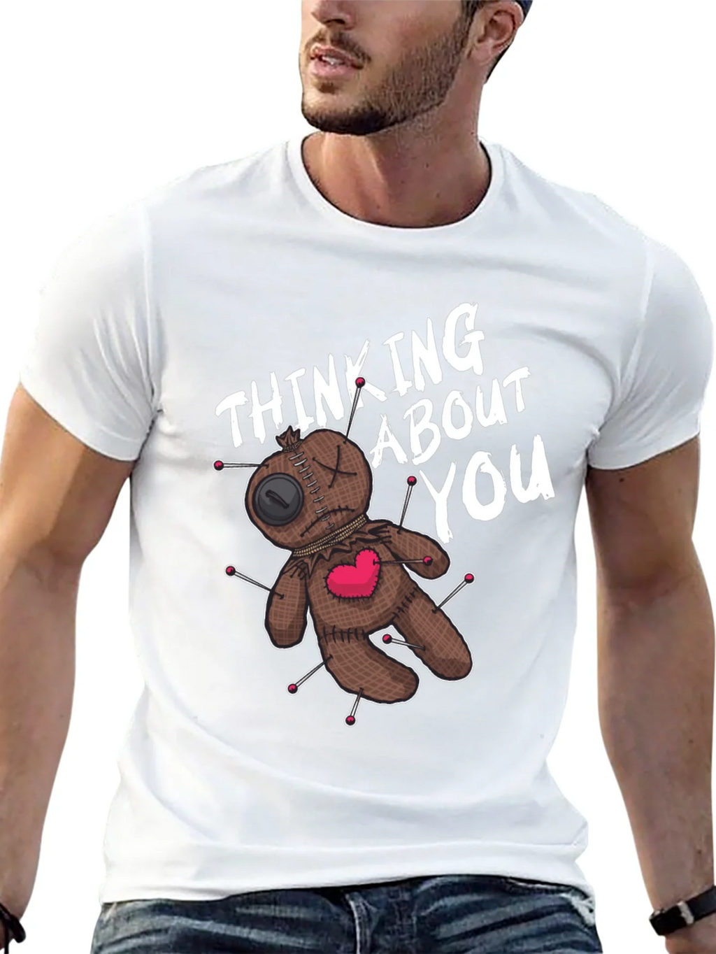 Voodoo Doll Thinking About You Graphic Tee product image 12