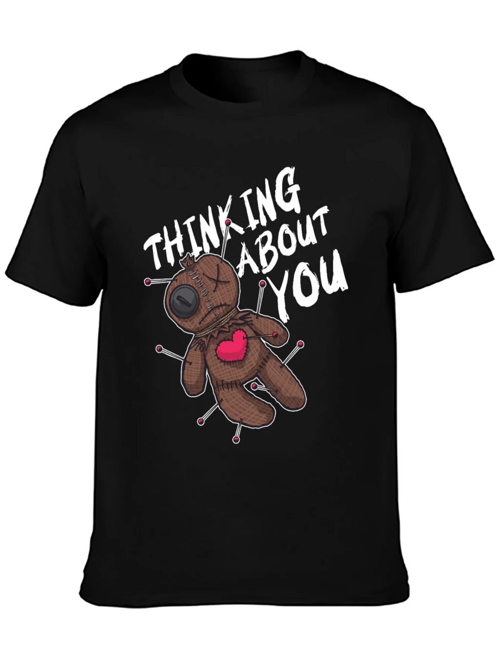 Voodoo Doll Thinking About You Graphic Tee product image 3