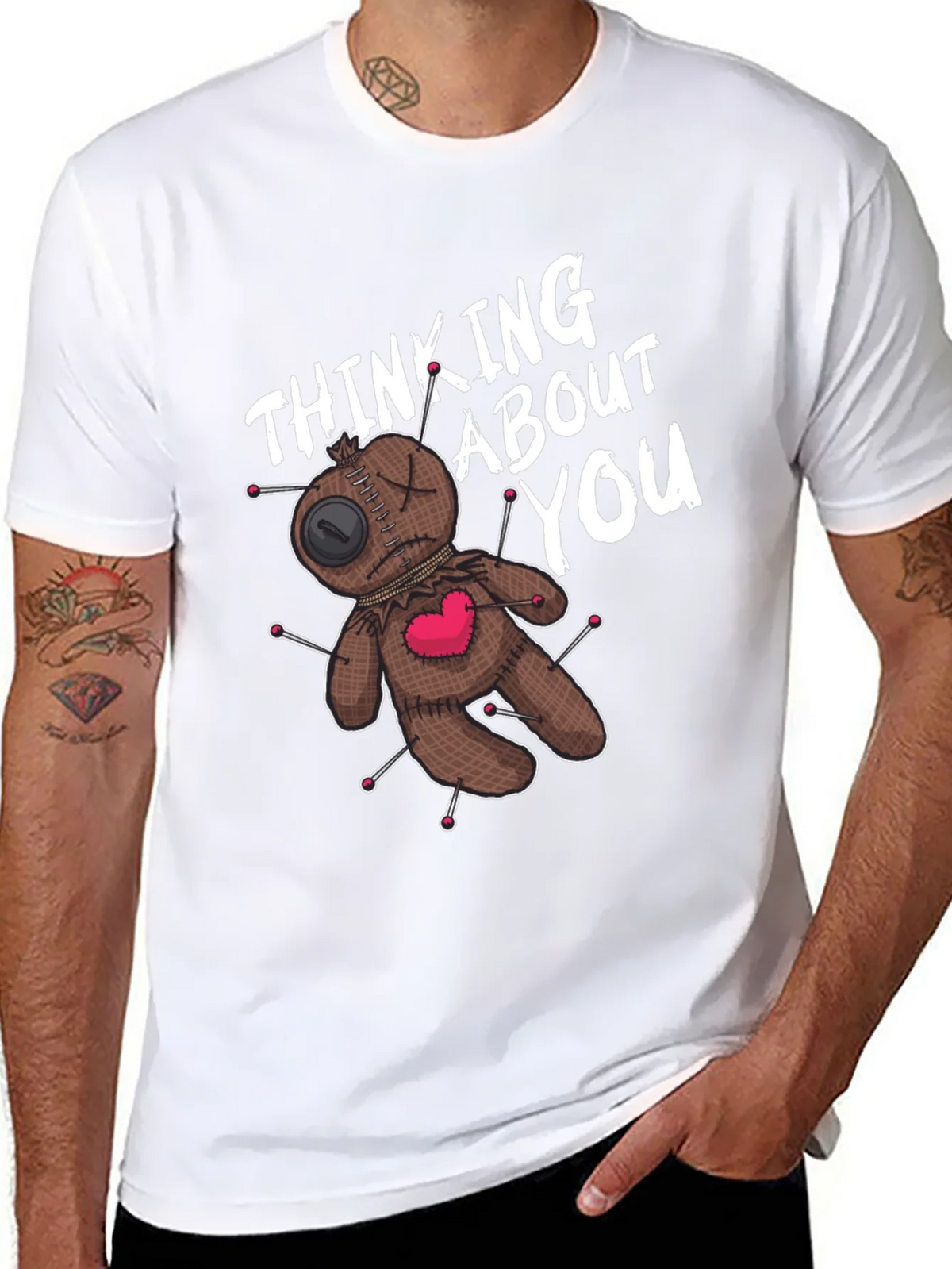 Voodoo Doll Thinking About You Graphic Tee product image 7