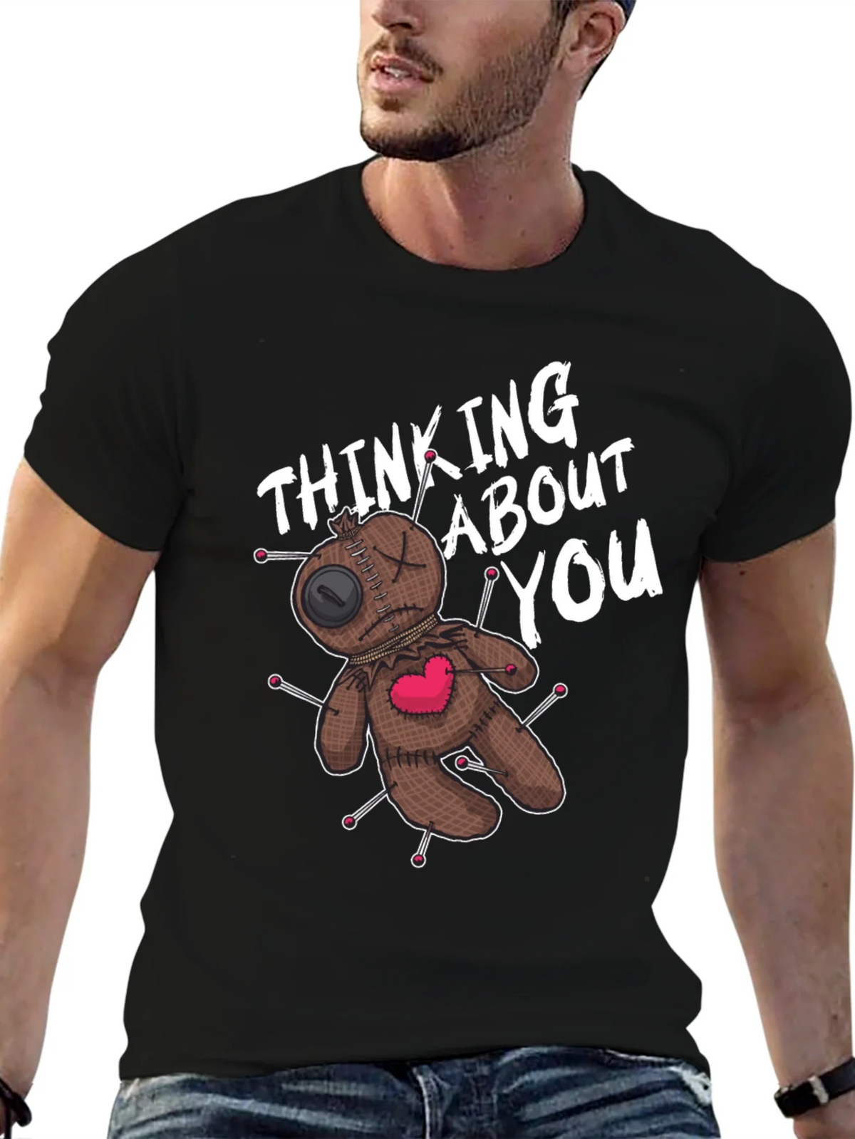 Voodoo Doll Thinking About You Graphic Tee product image 6