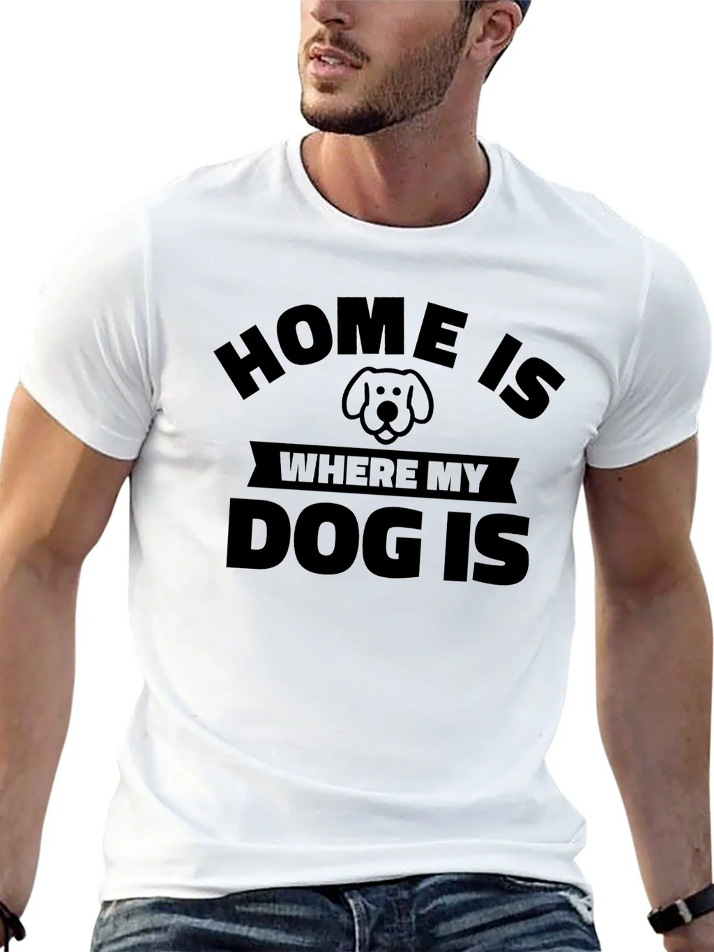 Home Is Where My Dog Is - Unisex T-Shirt product image 11