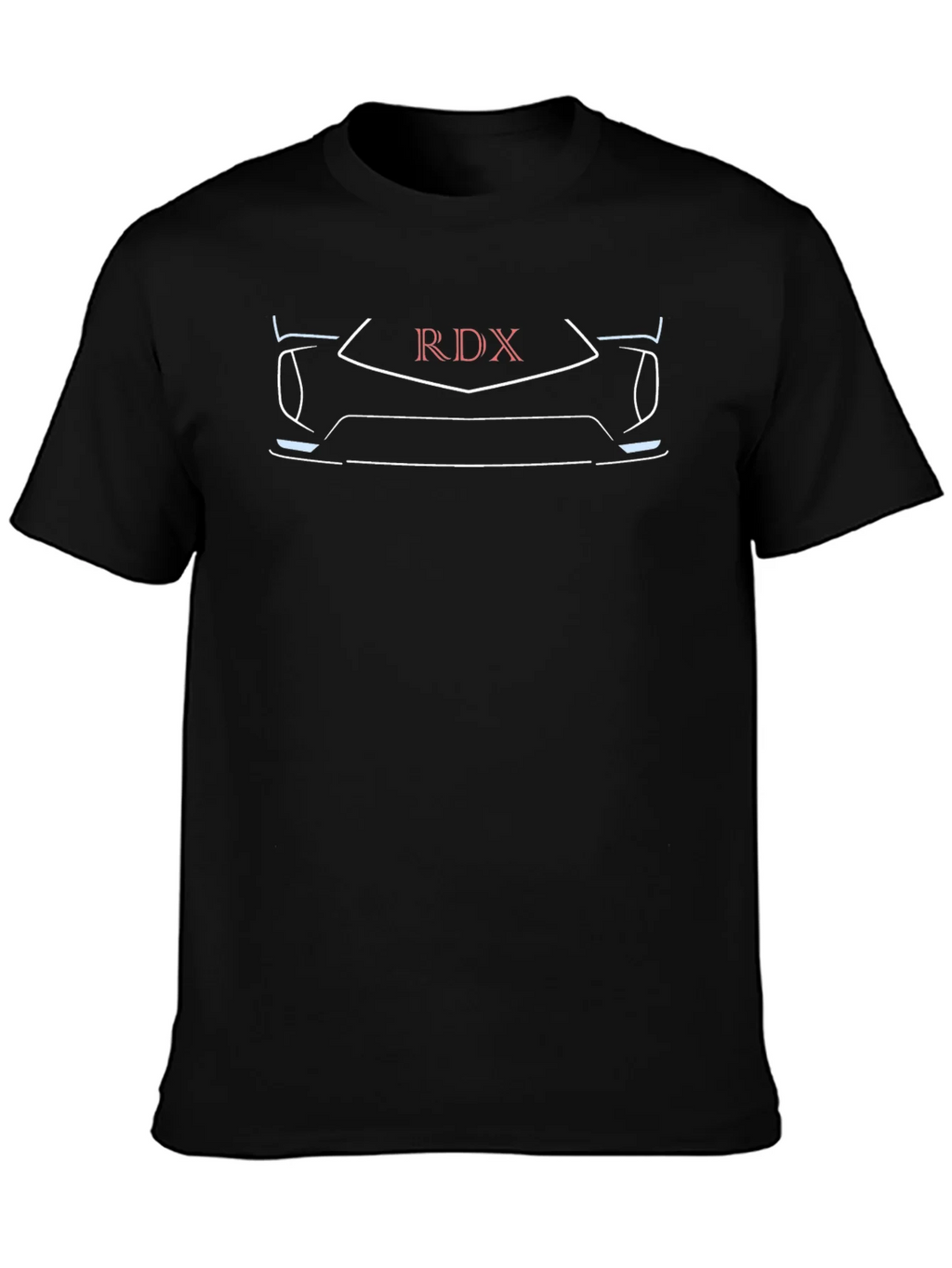 RDX Car Outline Graphic Black T-Shirt product image 3