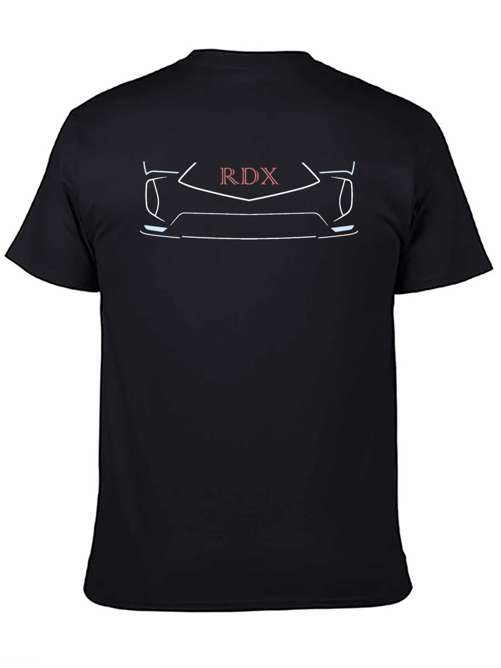 RDX Car Outline Graphic Black T-Shirt product image 4