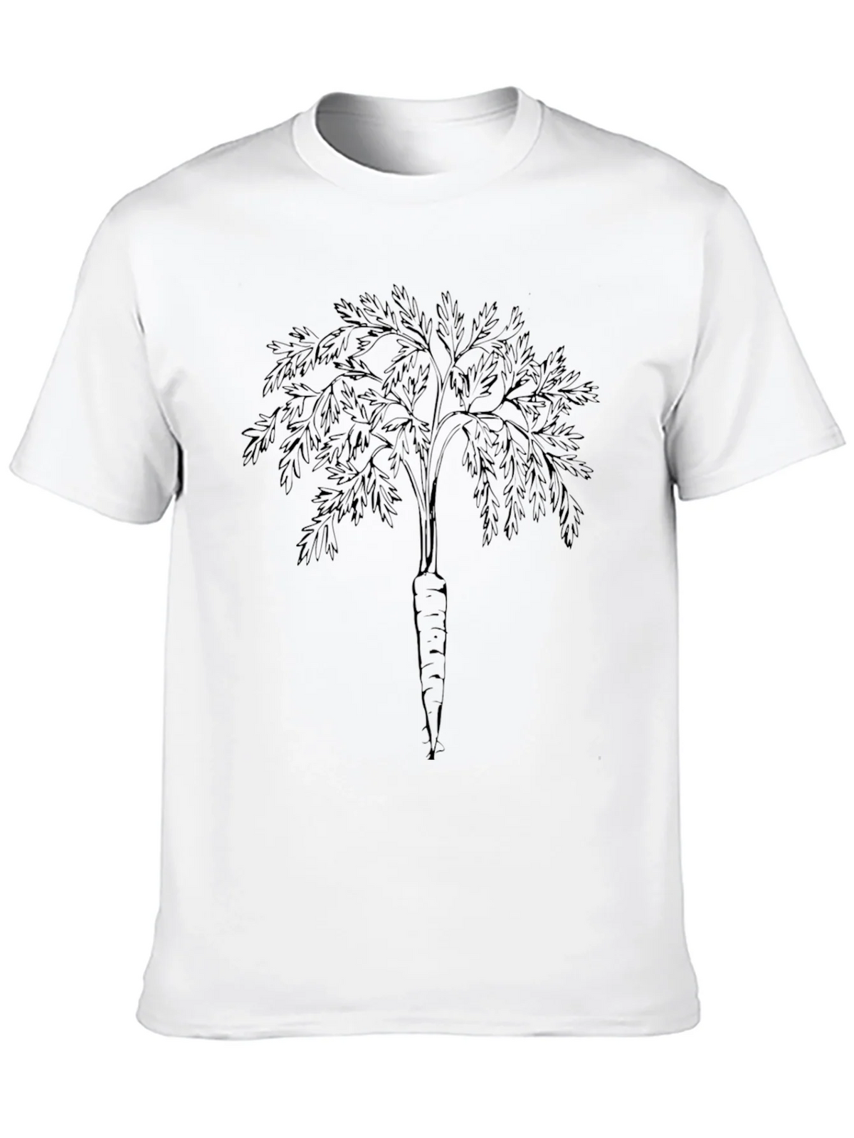 Carrot Tree Black T-Shirt - Unique Botanical Print product image 9