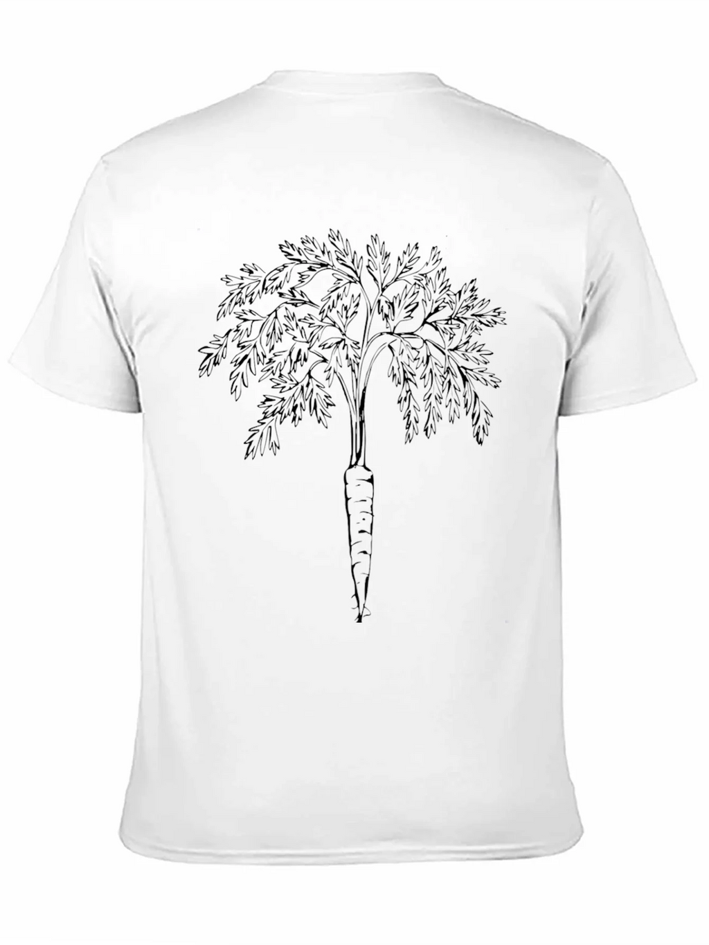 Carrot Tree Black T-Shirt - Unique Botanical Print product image 10