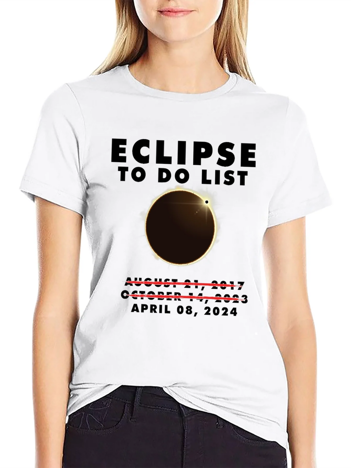 Eclipse To-Do List Total Solar April 2024 T-Shirt product image 8