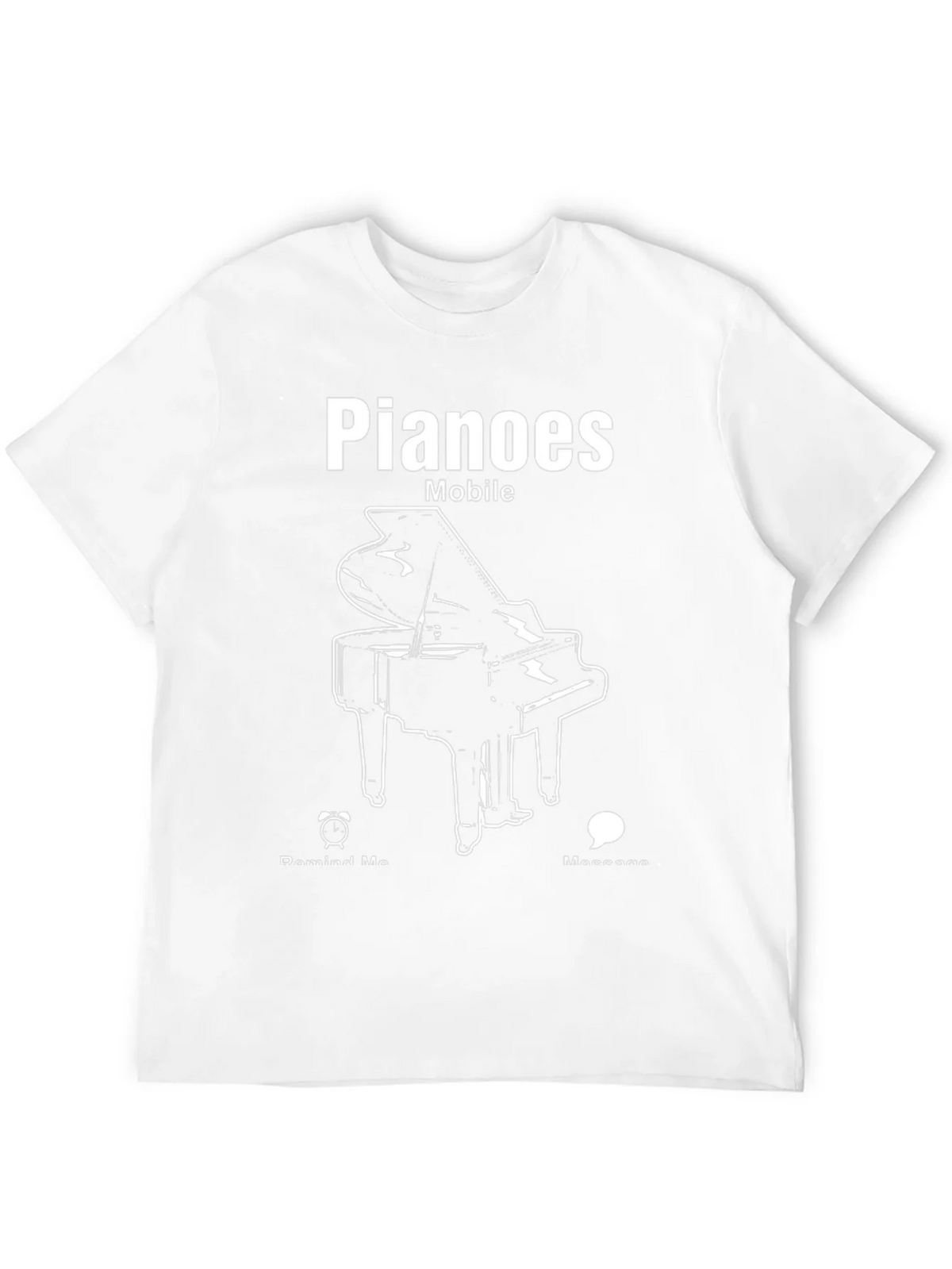 Pianoes Mobile Black T-Shirt product image 11