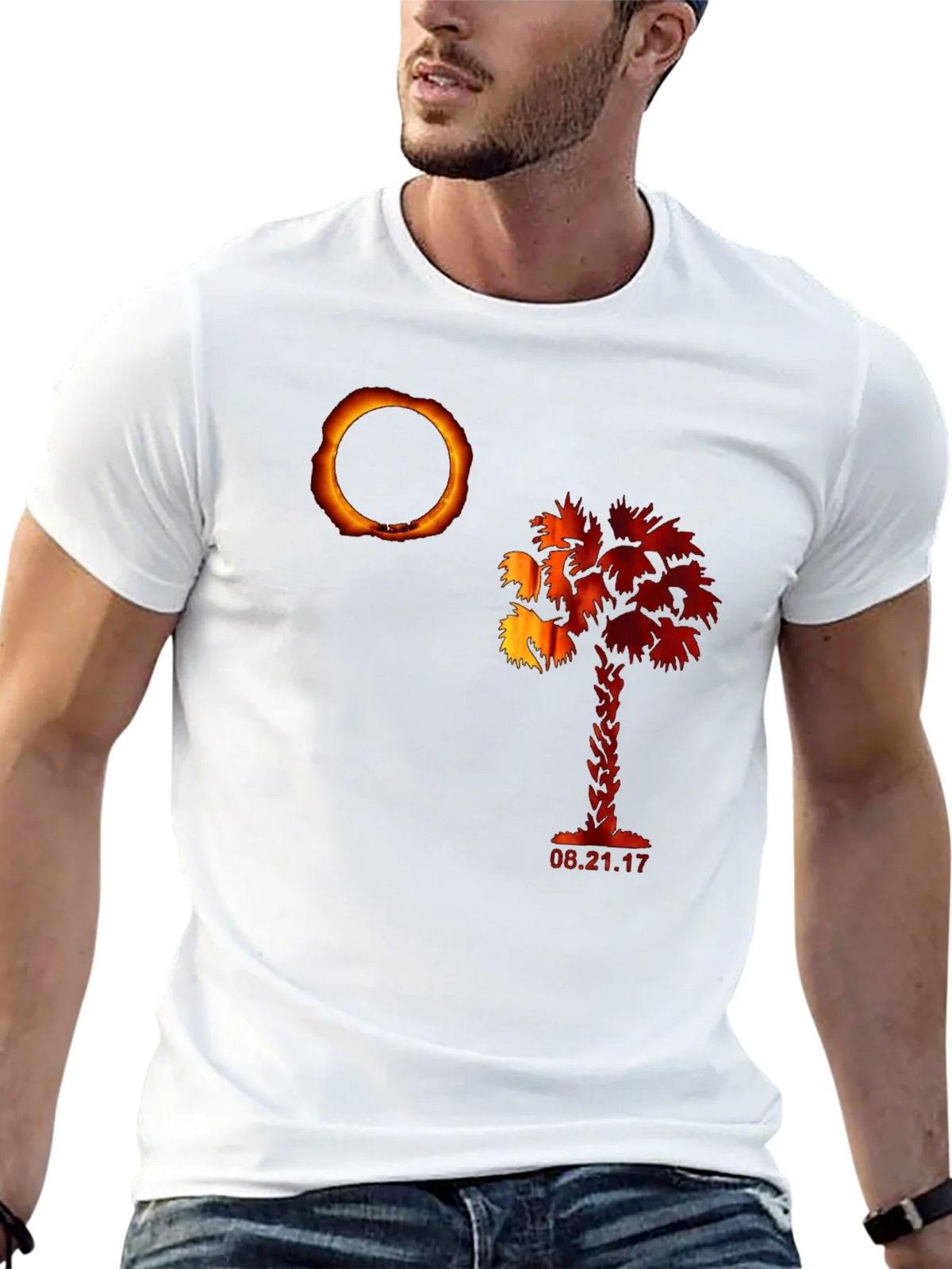 Eclipse Palm Tree Graphic Tee - 2017 Shirt product image 7