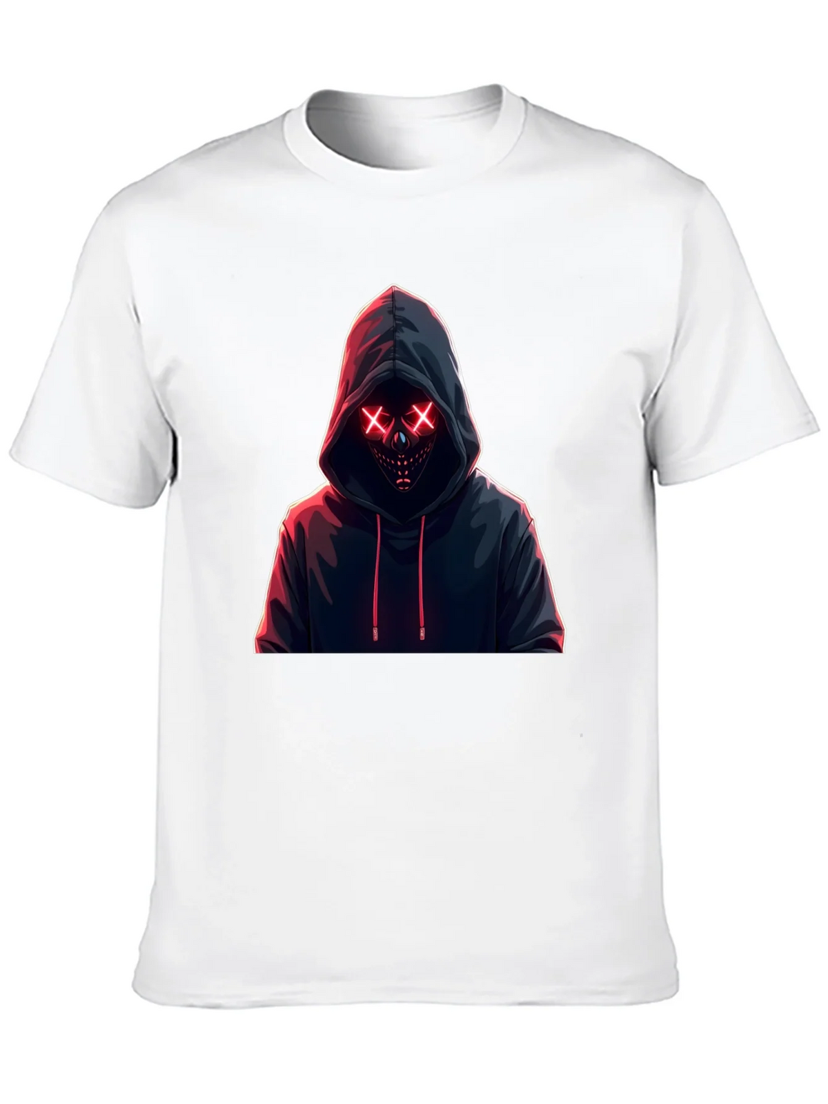 Hooded Neon Mask T-Shirt - Mens Black Tee product image 9