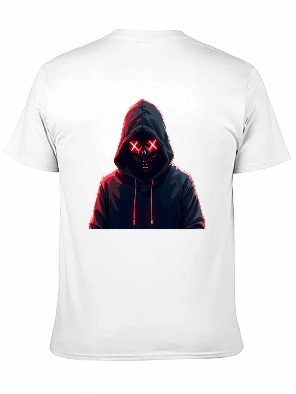 Hooded Neon Mask T-Shirt - Mens Black Tee product image 10