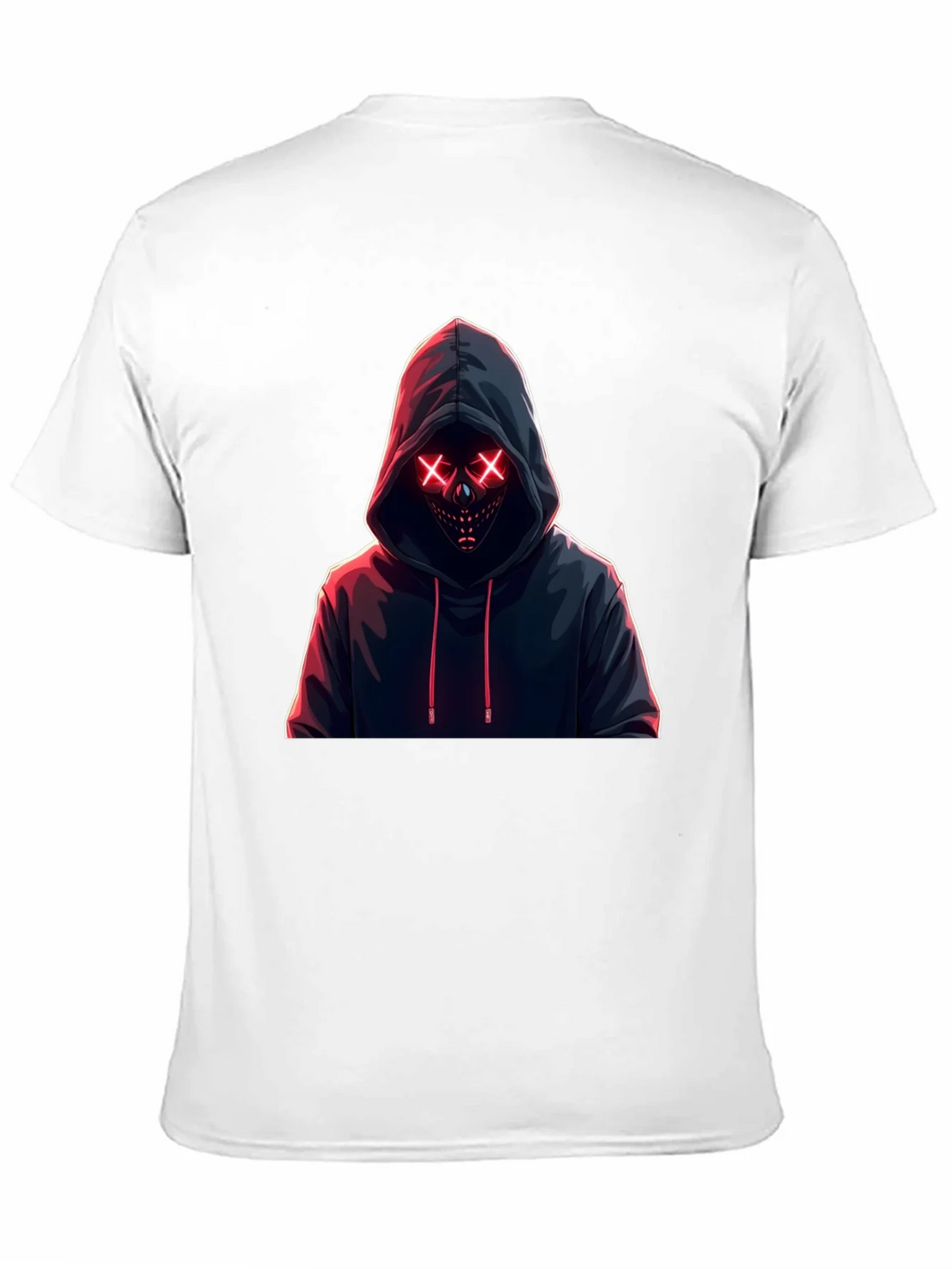 Hooded Neon Mask T-Shirt - Mens Black Tee product image 10