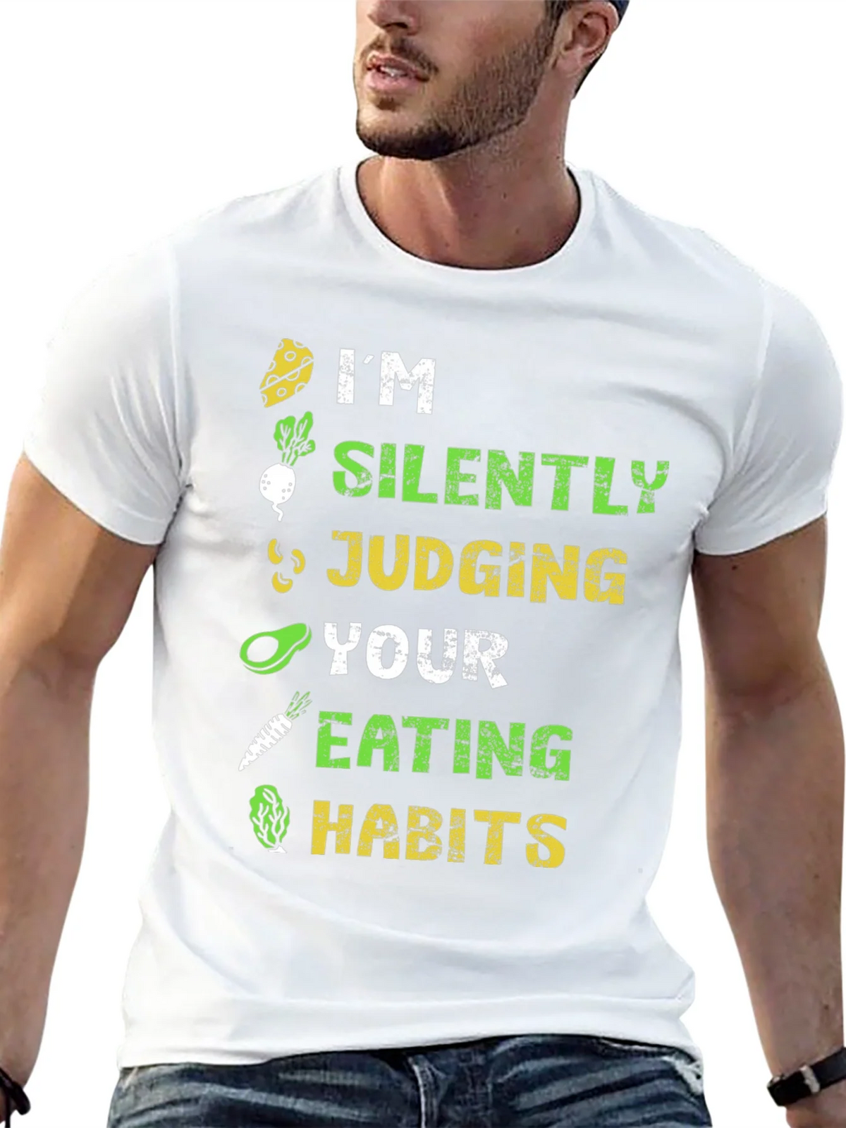Vegan Silently Judging Graphic Tee - Unisex product image 12