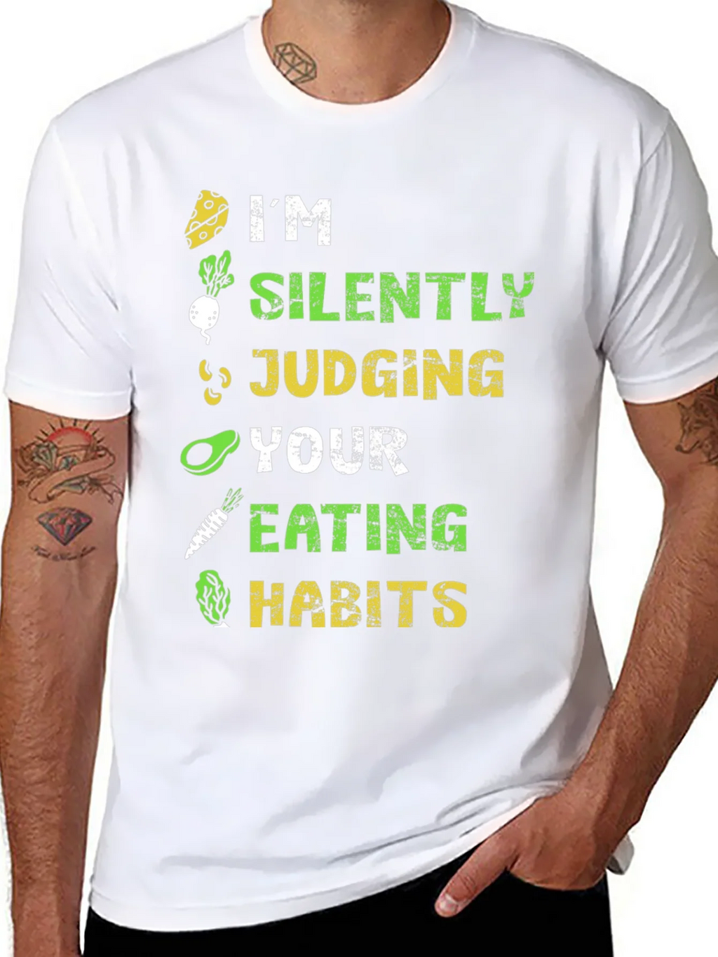 Vegan Silently Judging Graphic Tee - Unisex product image 7