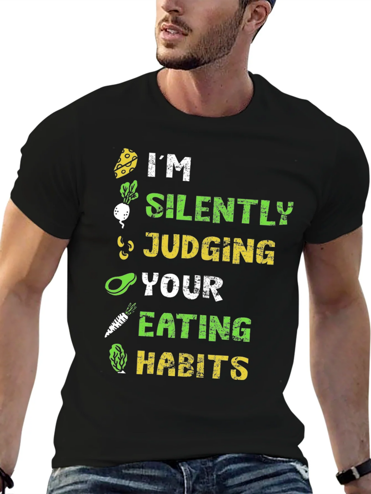 Vegan Silently Judging Graphic Tee - Unisex product image 6