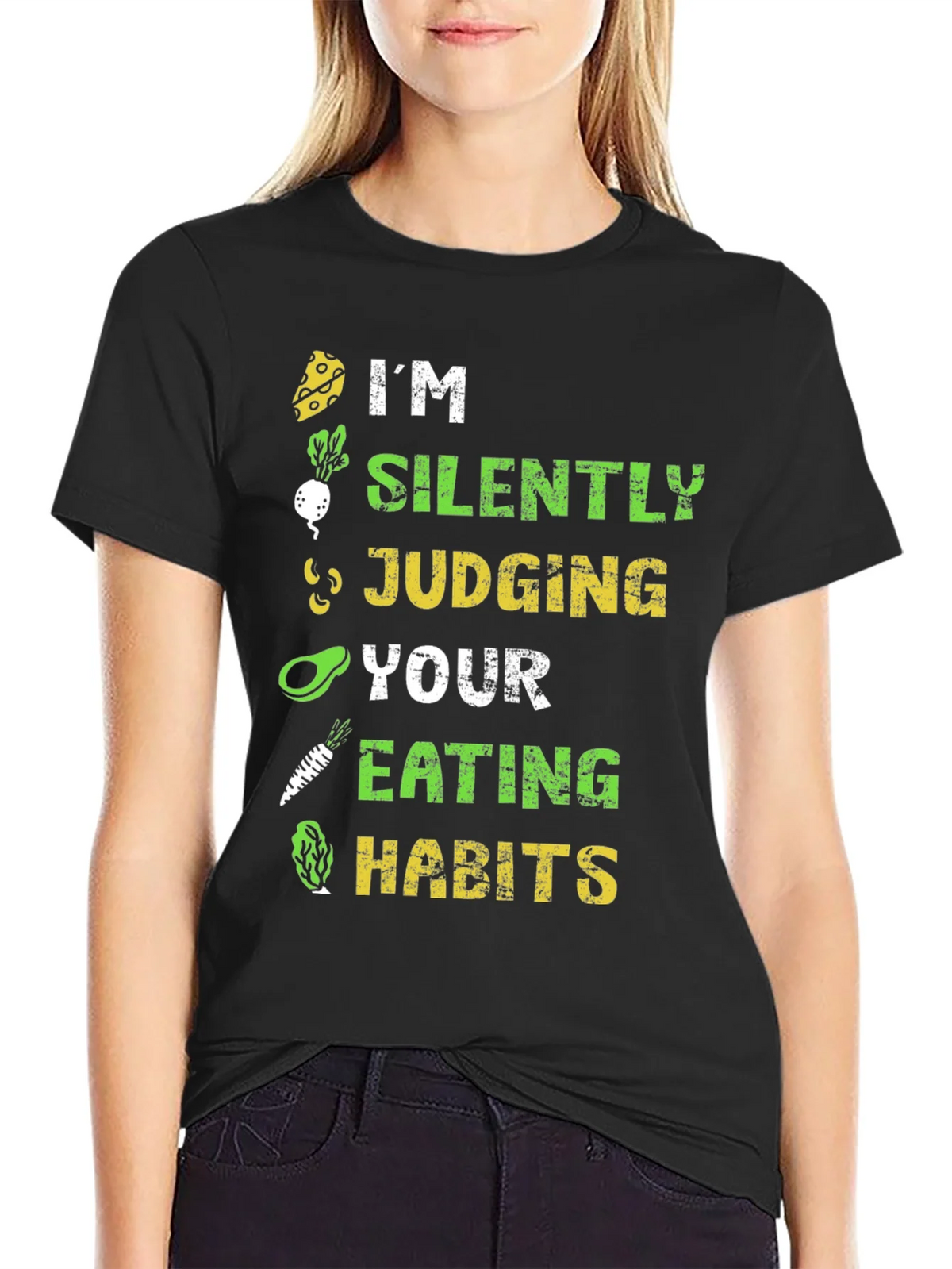 Vegan Silently Judging Graphic Tee - Unisex product image 2