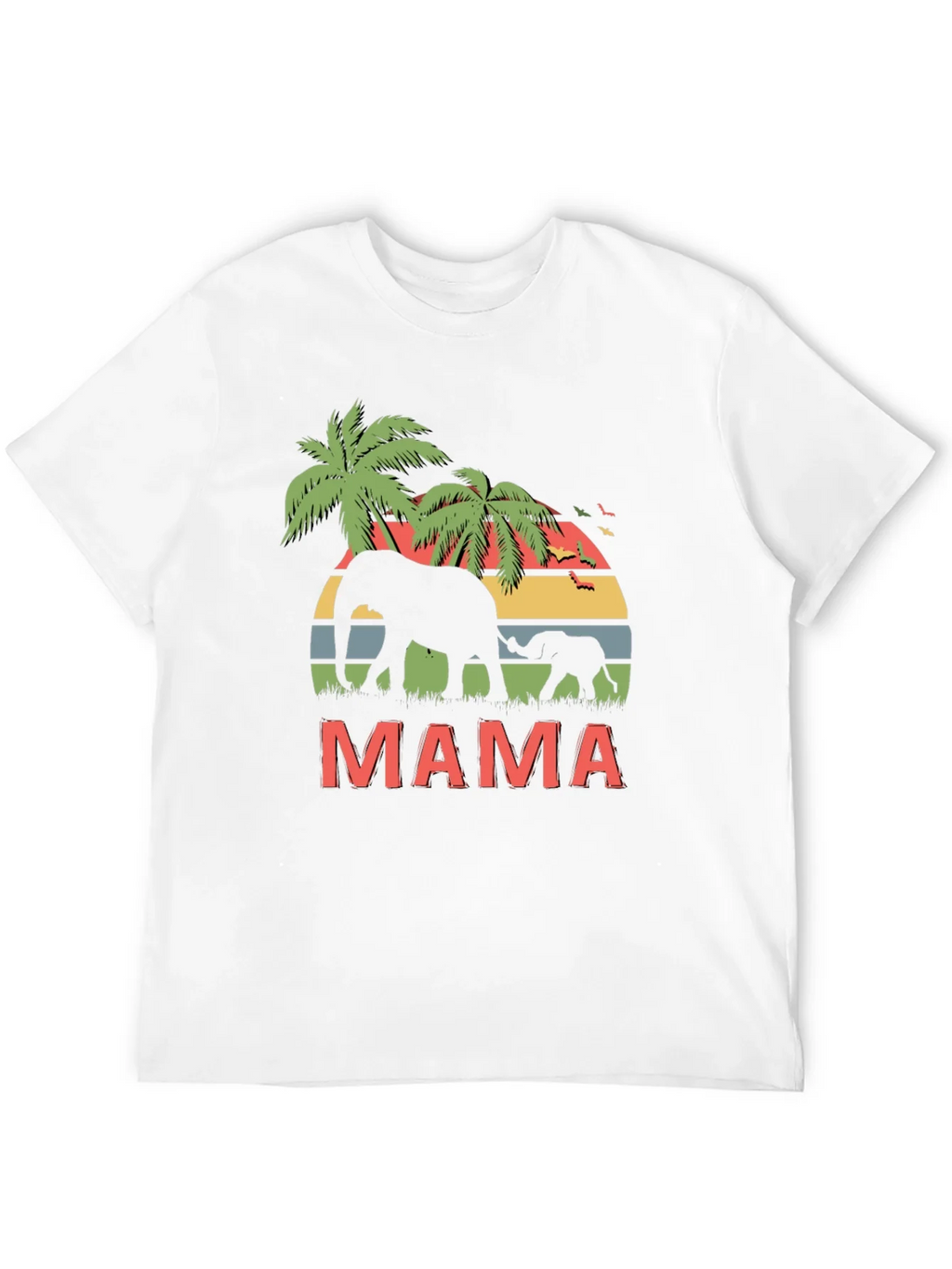 Mama Elephant Graphic Tee - Wildlife Lovers T-Shirt product image 4