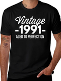 Vintage 1991 Aged To Perfection Graphic T-Shirt product image 1