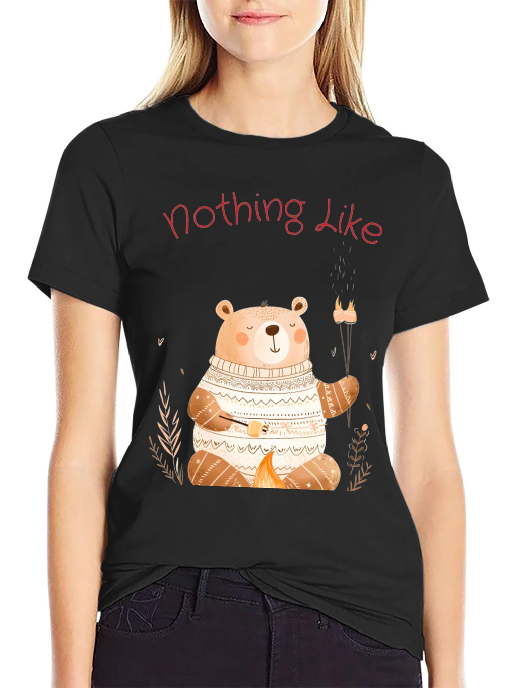 Cute Bear Campfire T-Shirt - Nothing Like It product image 2