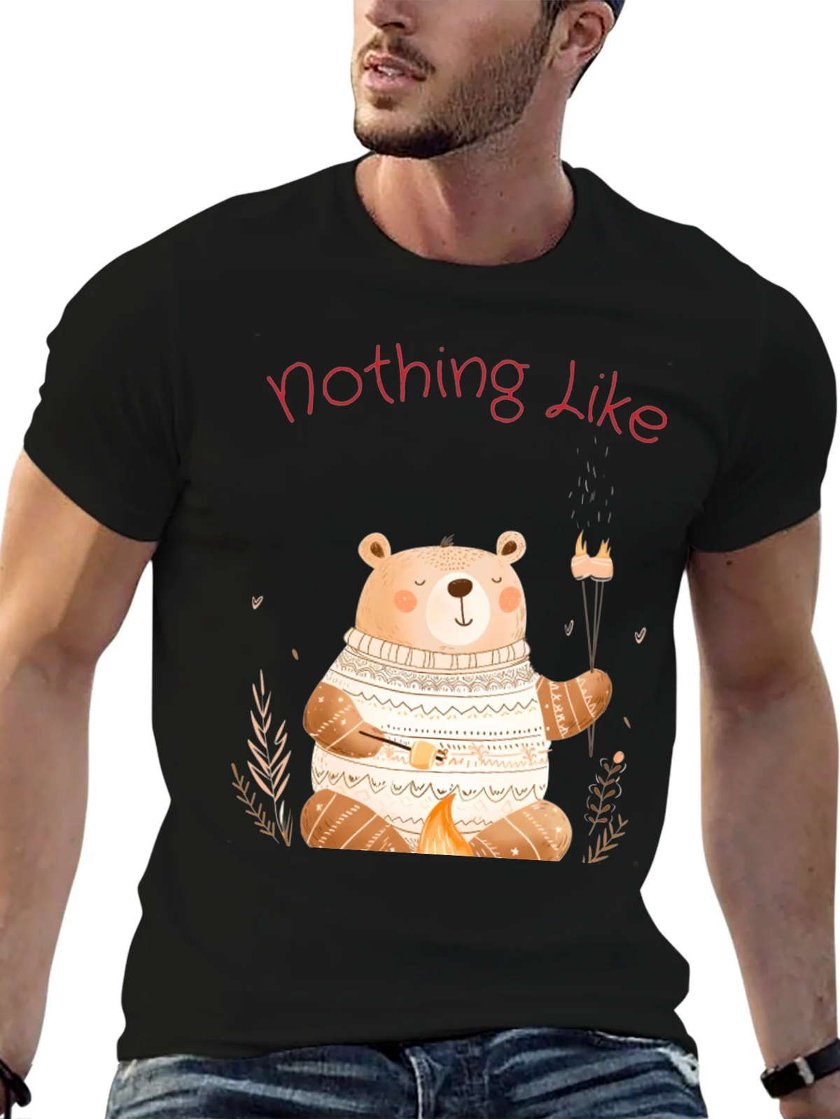 Cute Bear Campfire T-Shirt - Nothing Like It product image 6