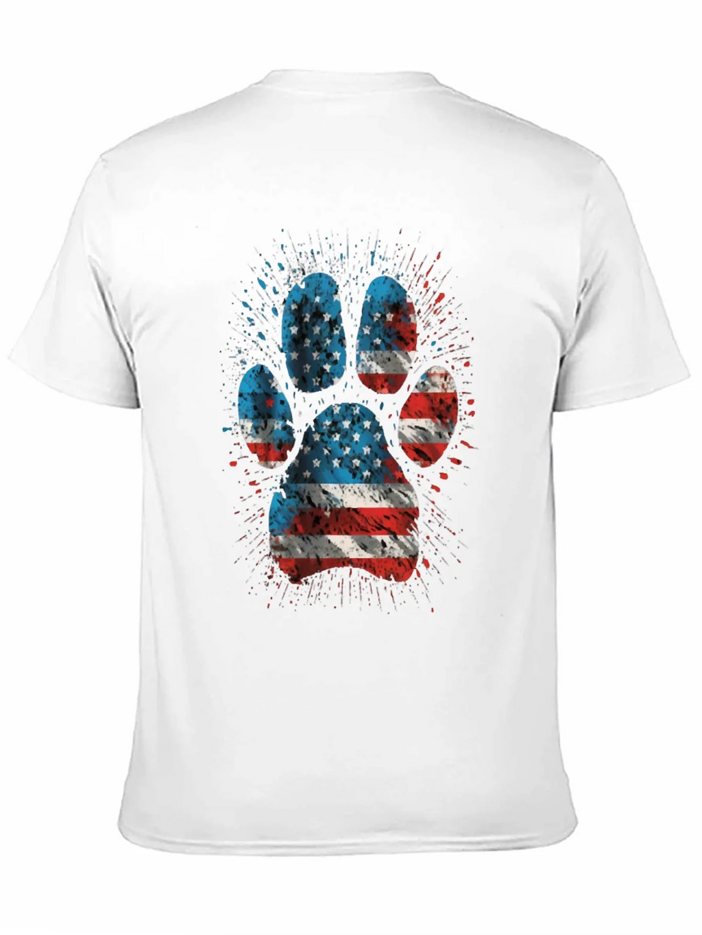 American Flag Paw Print Graphic Tee product image 10
