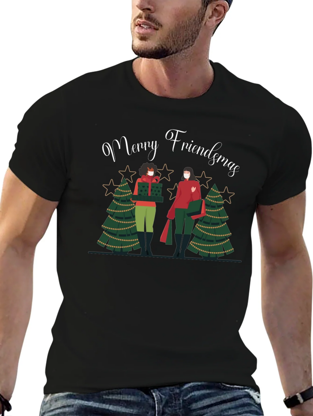 Merry Friendsmas Graphic Tee product image 6