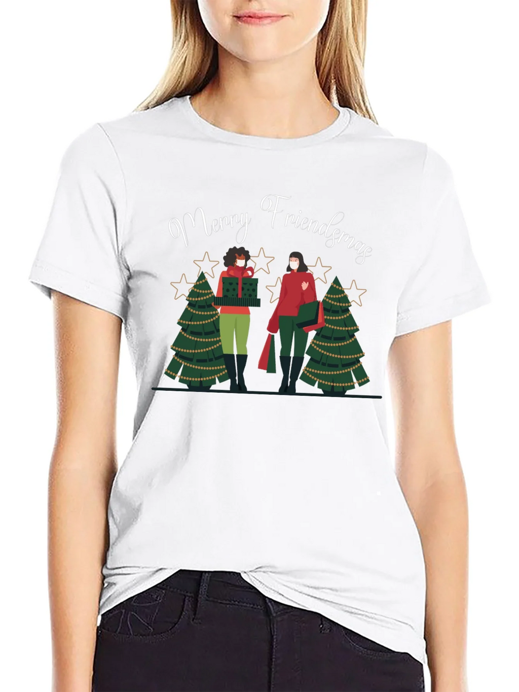 Merry Friendsmas Graphic Tee product image 8