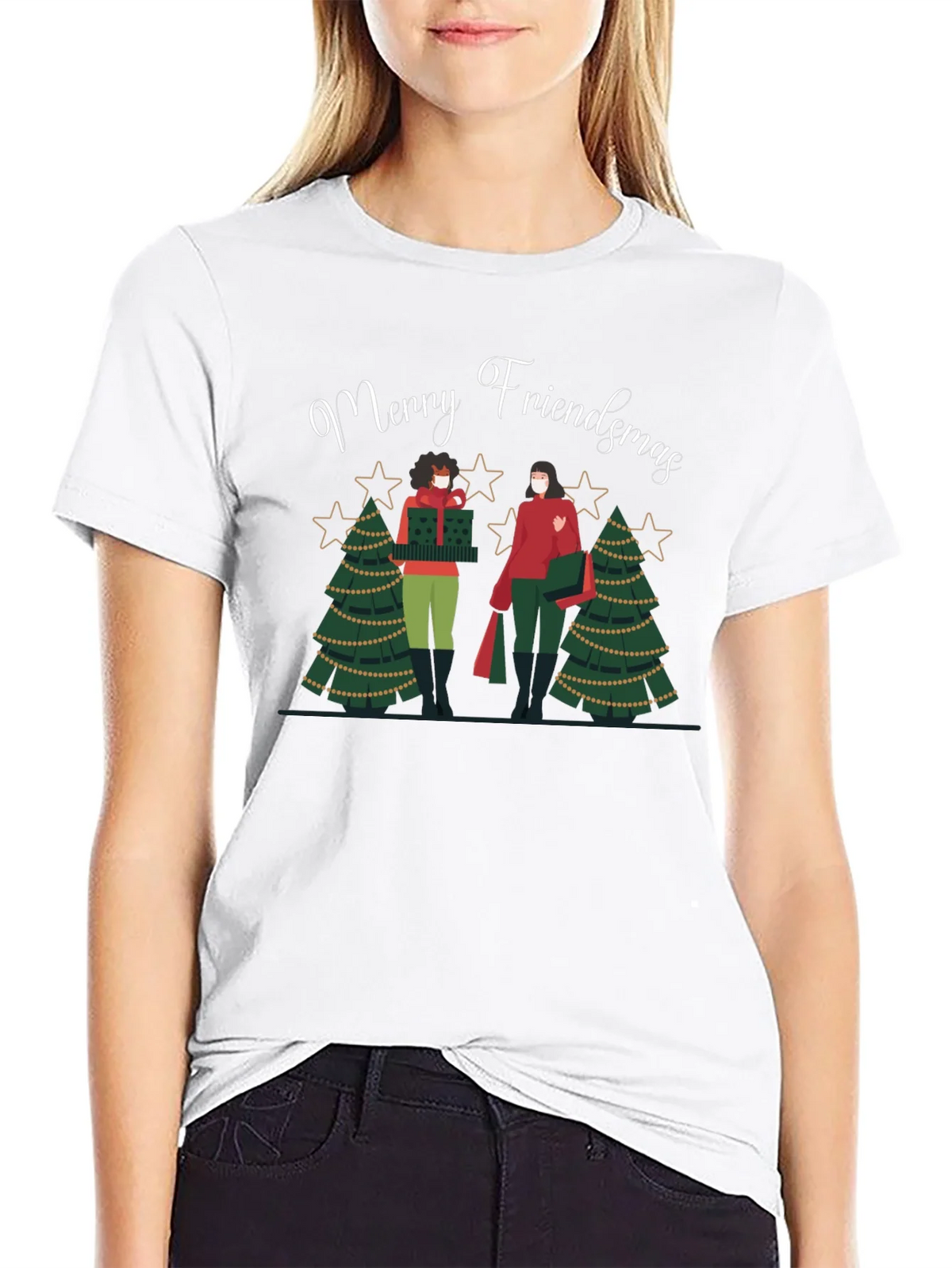 Merry Friendsmas Graphic Tee product image 8