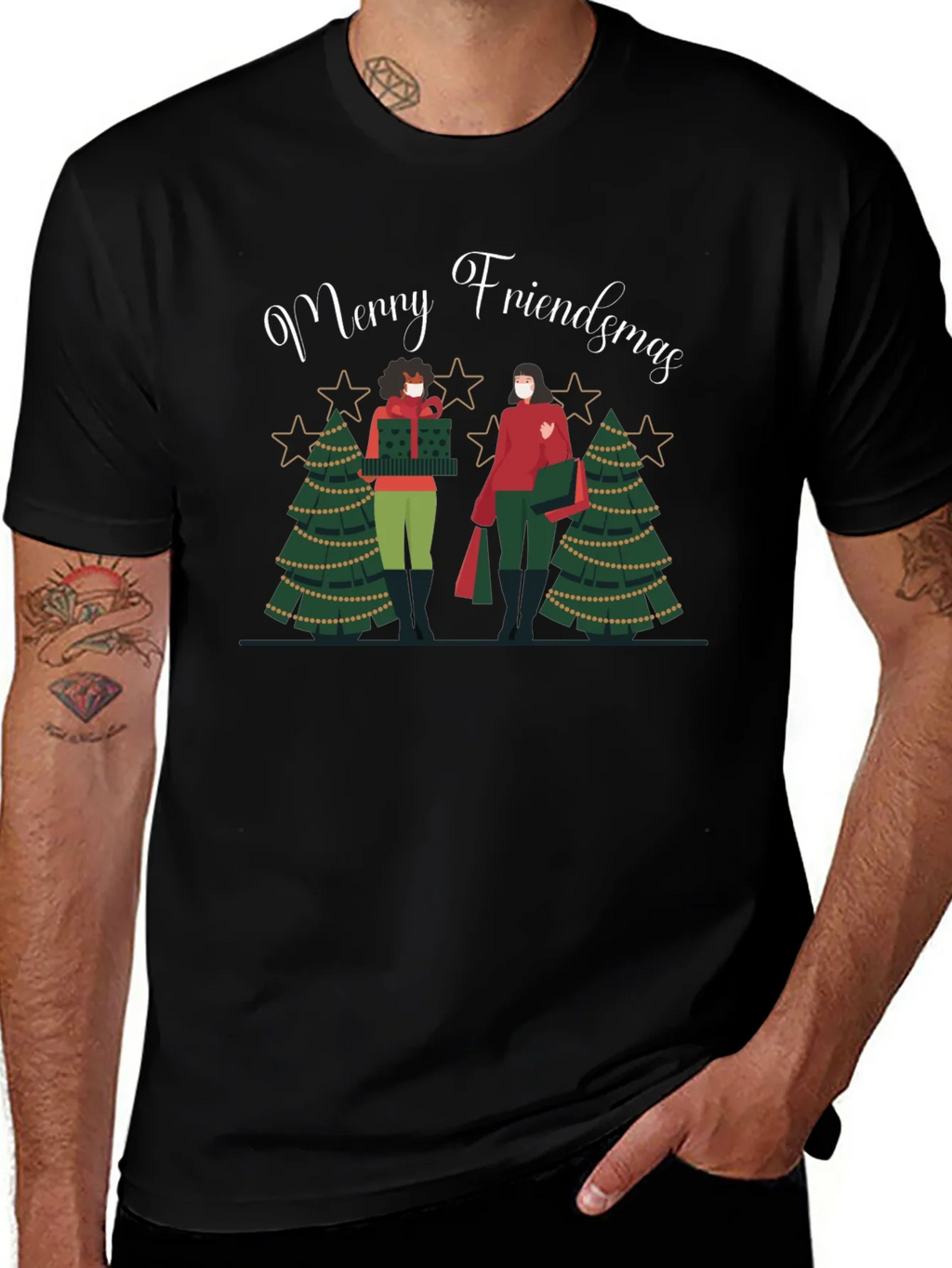 Merry Friendsmas Graphic Tee product image 1