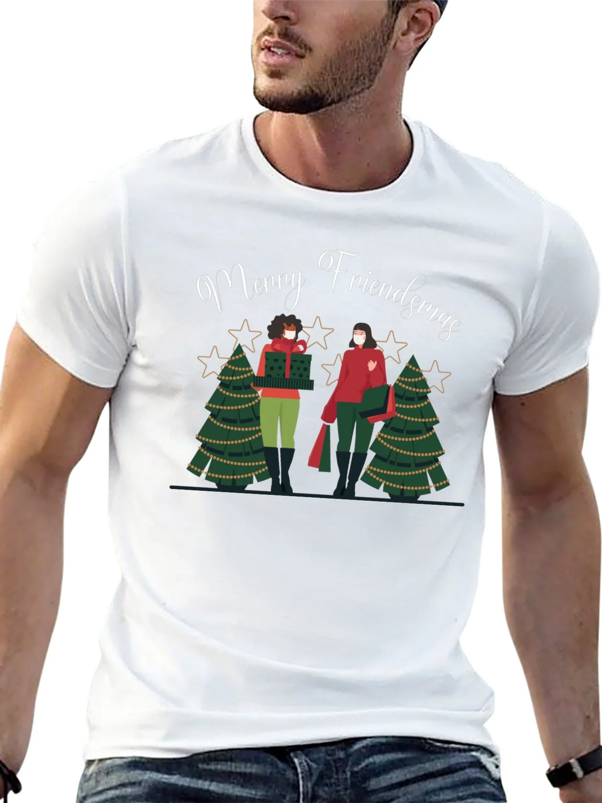 Merry Friendsmas Graphic Tee product image 12