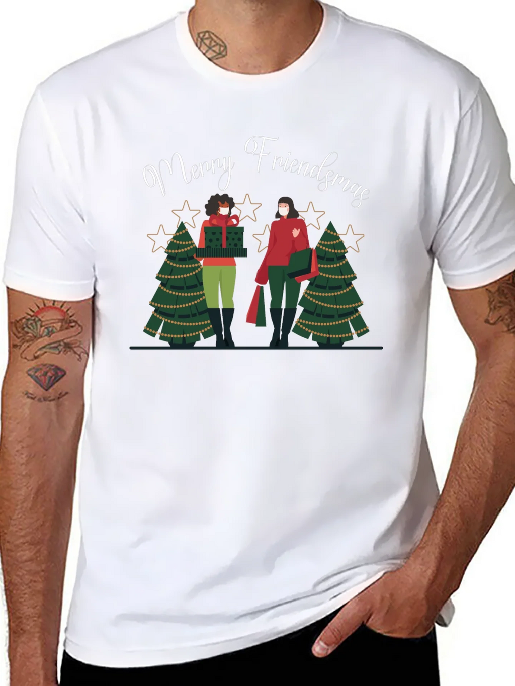 Merry Friendsmas Graphic Tee product image 7
