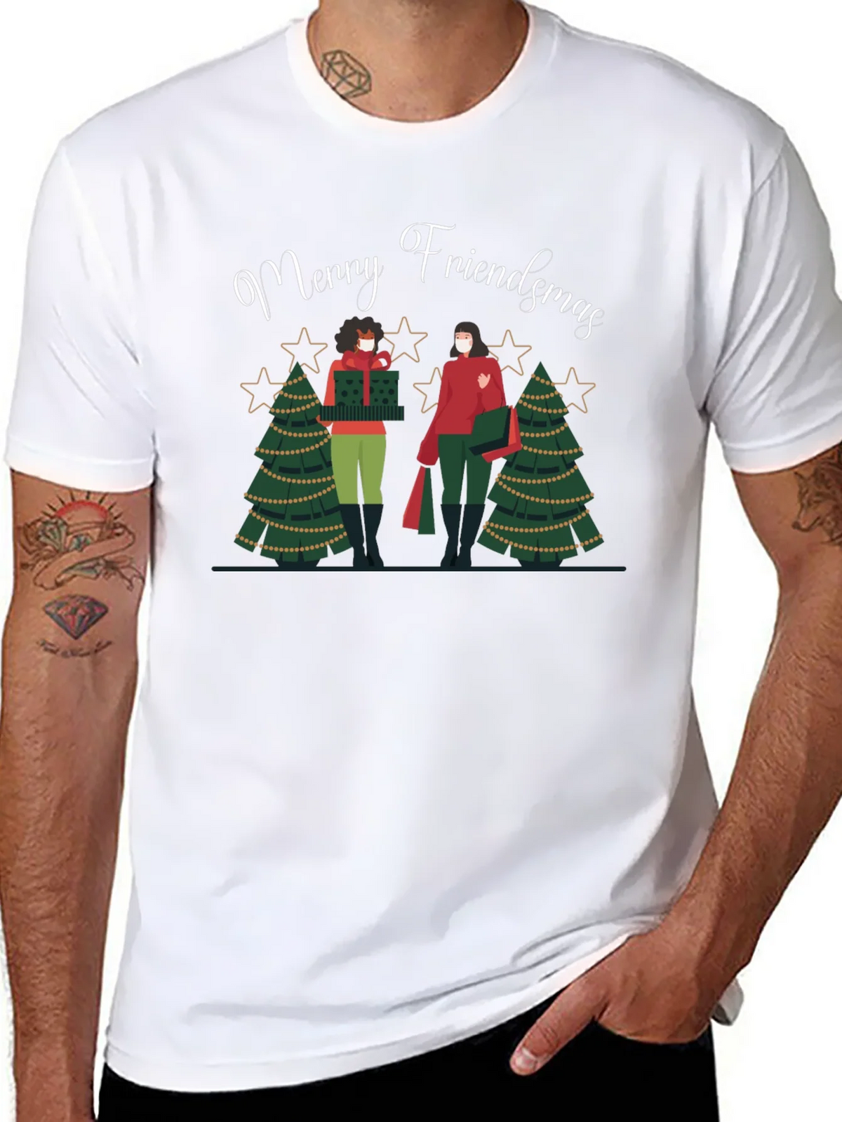 Merry Friendsmas Graphic Tee product image 7
