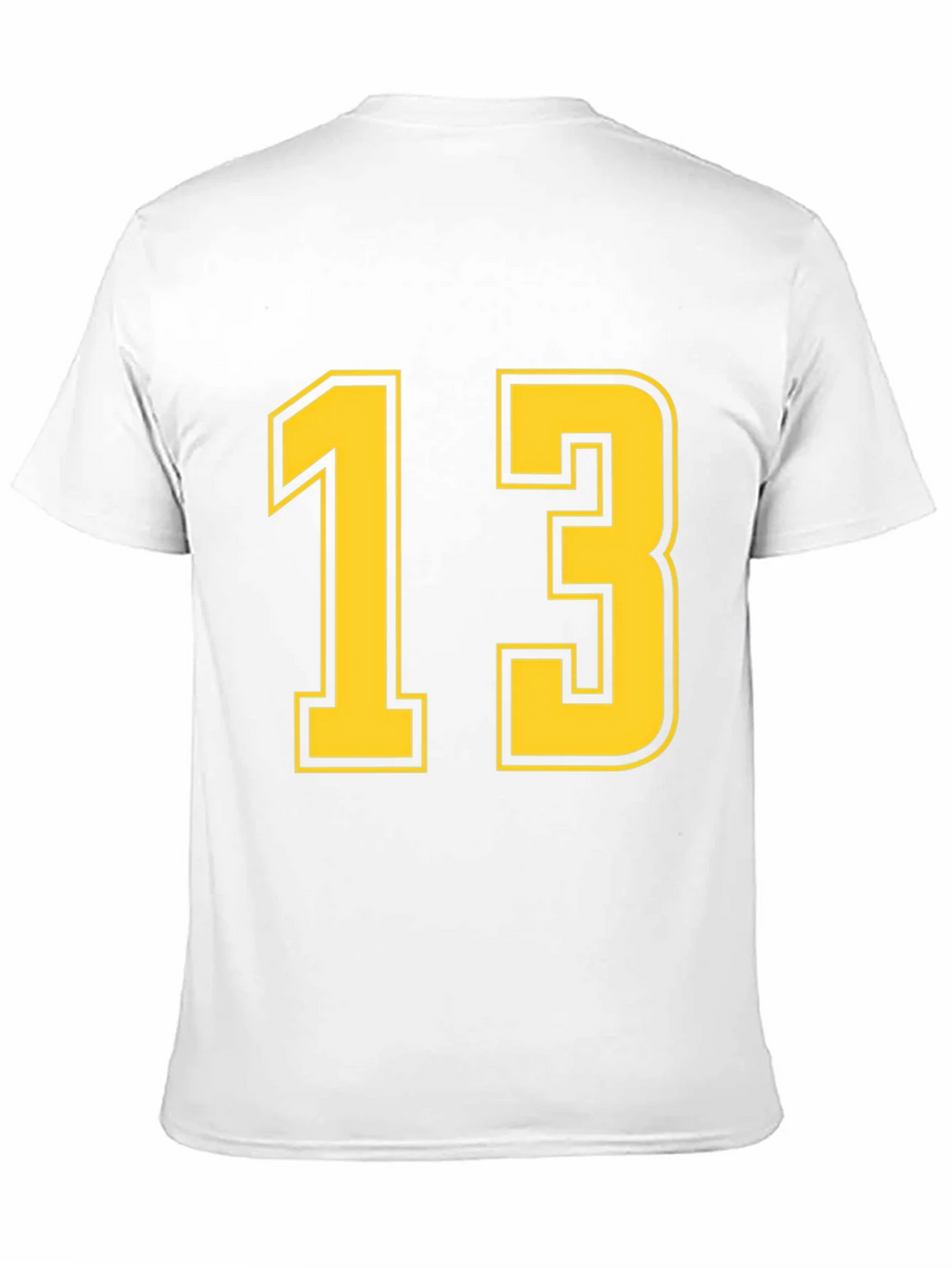 Black T-Shirt with Yellow Number 13 product image 10