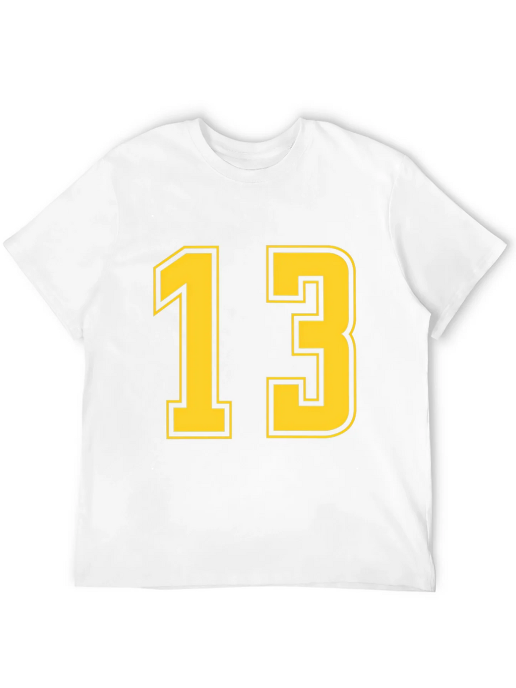 Black T-Shirt with Yellow Number 13 product image 11
