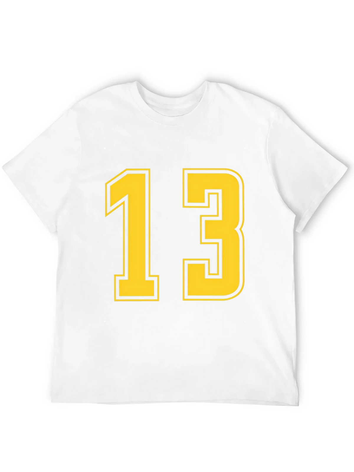 Black T-Shirt with Yellow Number 13 product image 11