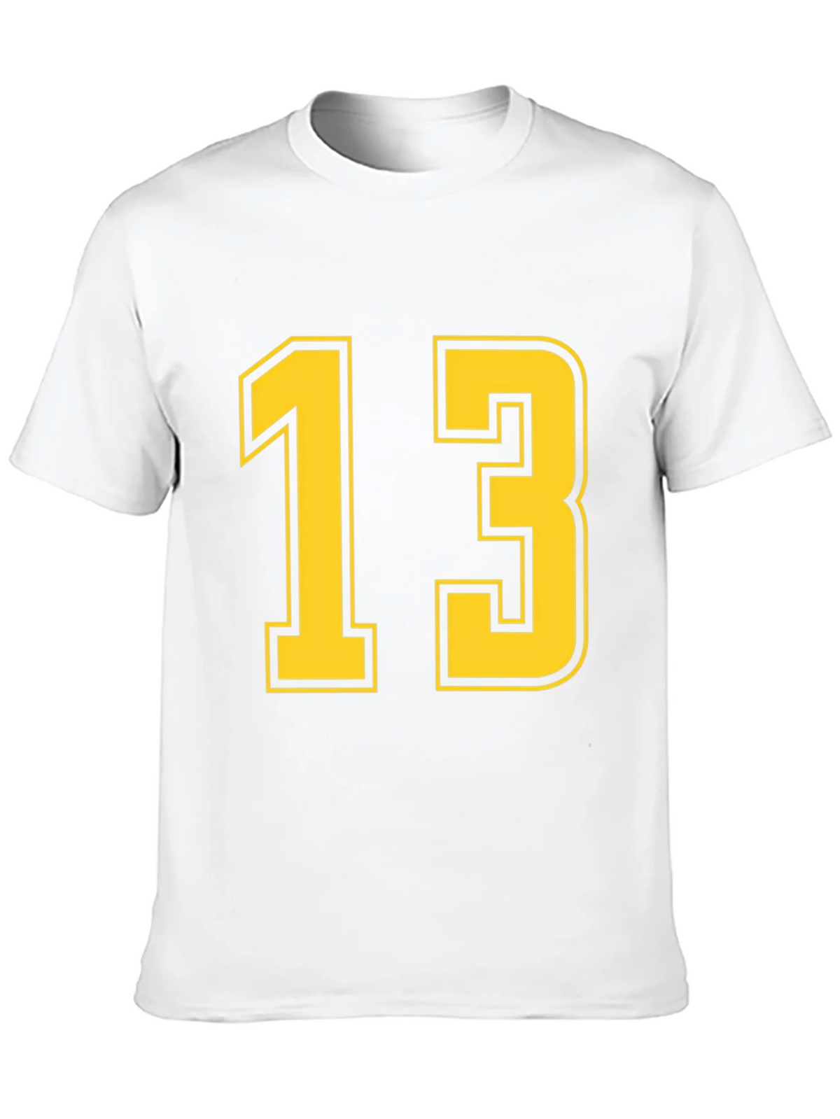 Black T-Shirt with Yellow Number 13 product image 9