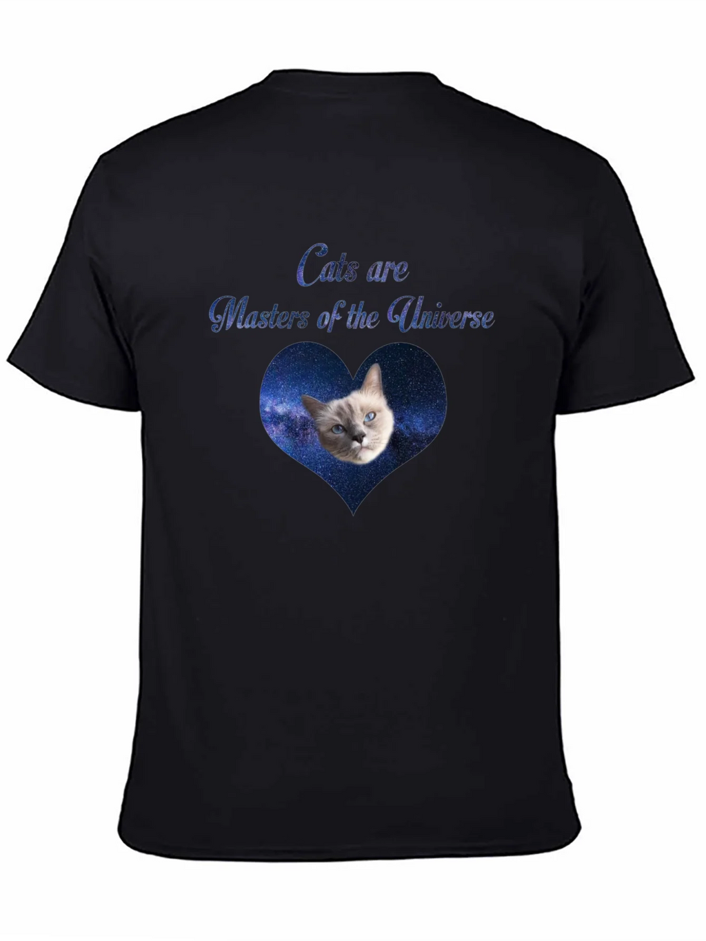 Cats Are Masters of the Universe Black T-Shirt product image 4