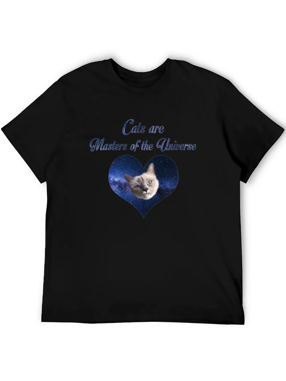 Cats Are Masters of the Universe Black T-Shirt product image 5