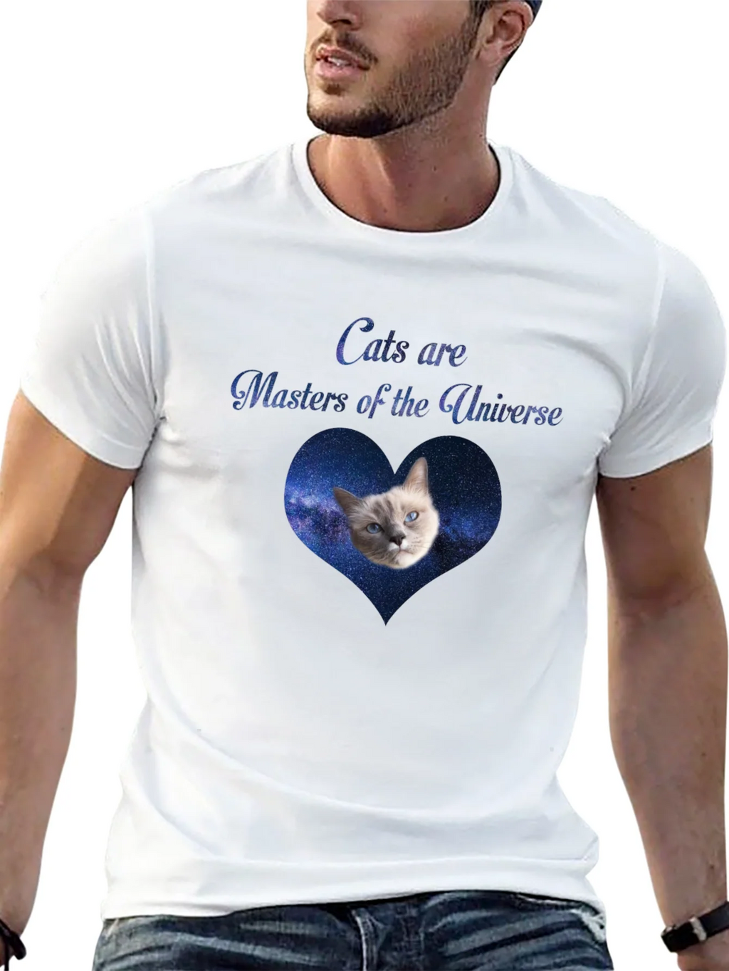 Cats Are Masters of the Universe Black T-Shirt product image 12