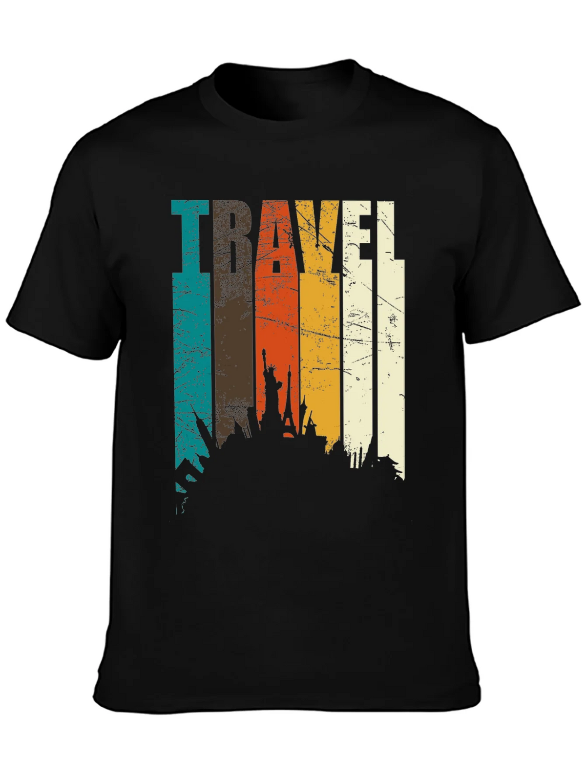 Vintage Travel Skyline T-Shirt product image 3