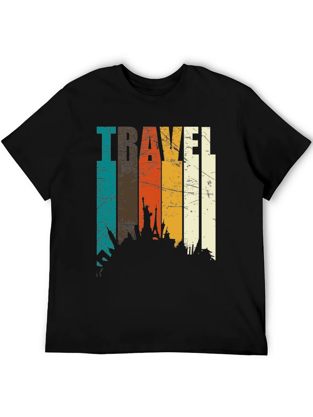 Vintage Travel Skyline T-Shirt product image 5