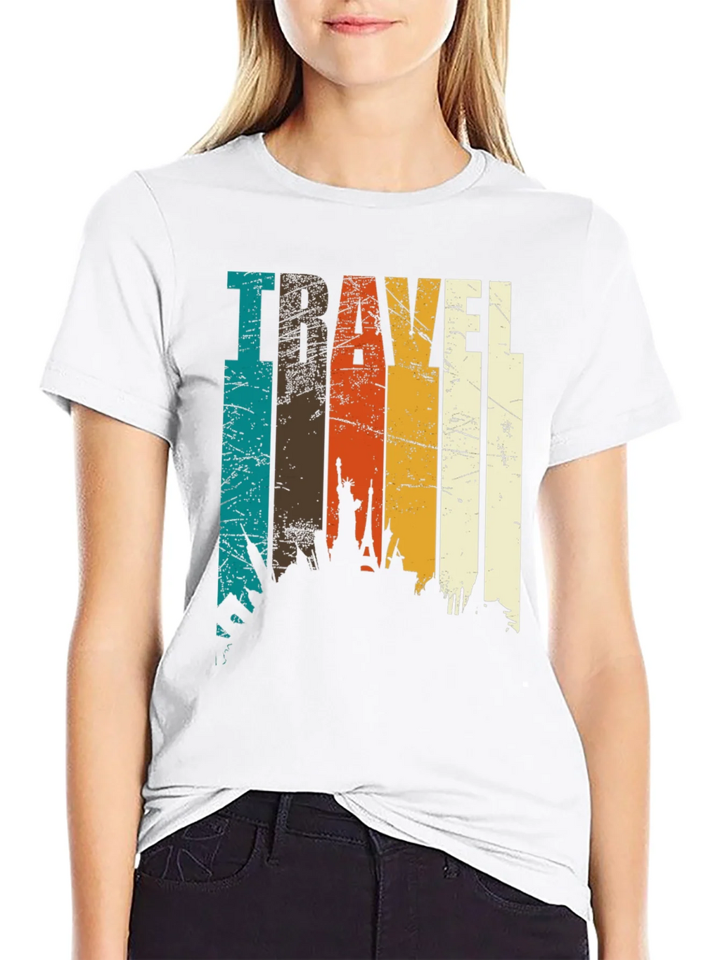 Vintage Travel Skyline T-Shirt product image 8