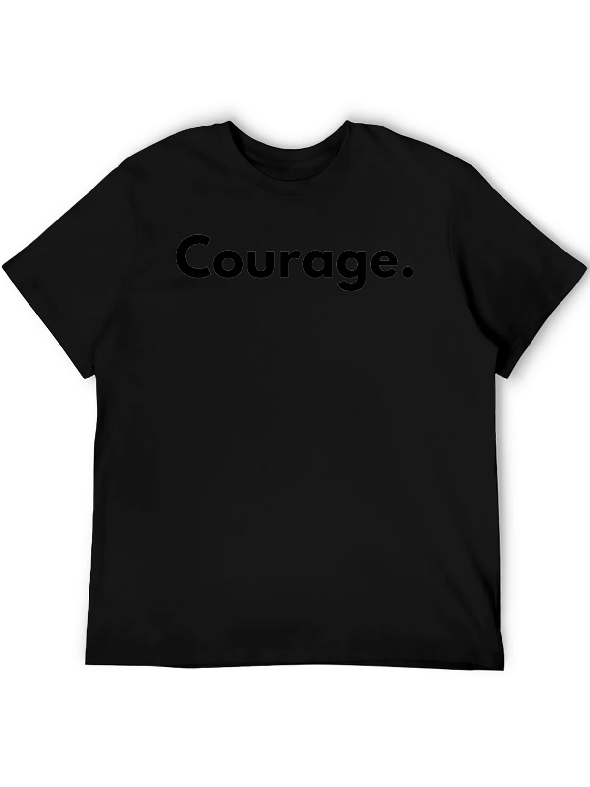 Courage Black T-Shirt - Classic Statement Tee product image 4
